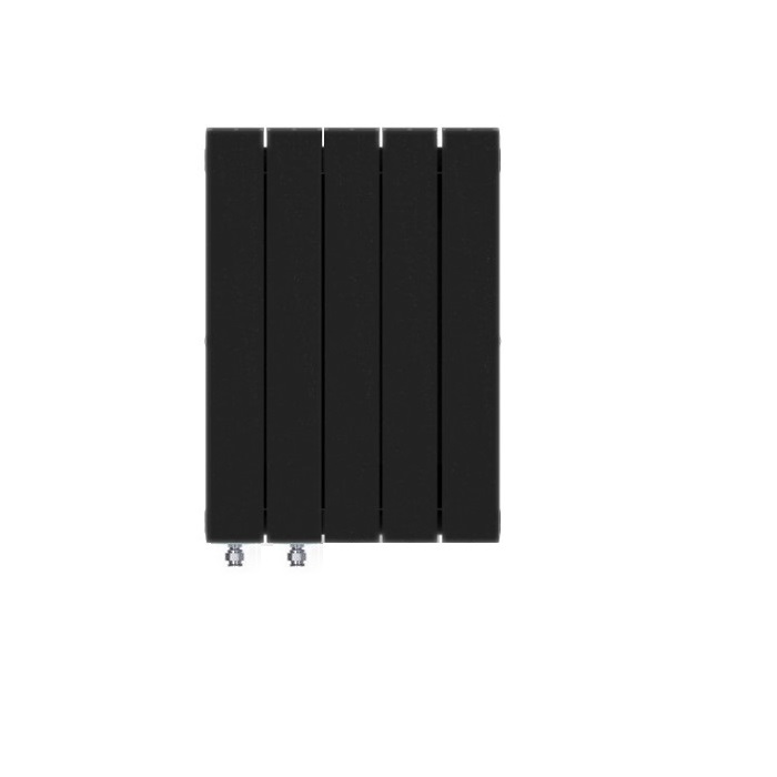Биметаллический радиатор Rifar Supremo Ventil 500/5 секций с левым нижним подключением (VL), антрацит